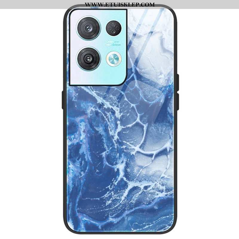 Etui do Oppo Reno 8 Pro Szkło Hartowane W Kolorach Marmuru